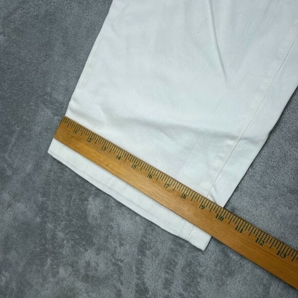 Ella Moss Womens White Mid-Rise Straight-Leg Pants Size 10 - d0422 - Picture 2 of 10